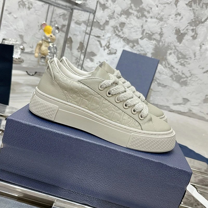 Dior B23 Oblique Low-Top Beige Sneakers - 21