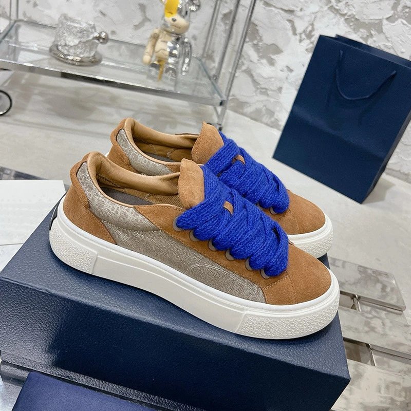 Dior B23 Oblique Low-Top Beige Sneakers - 13
