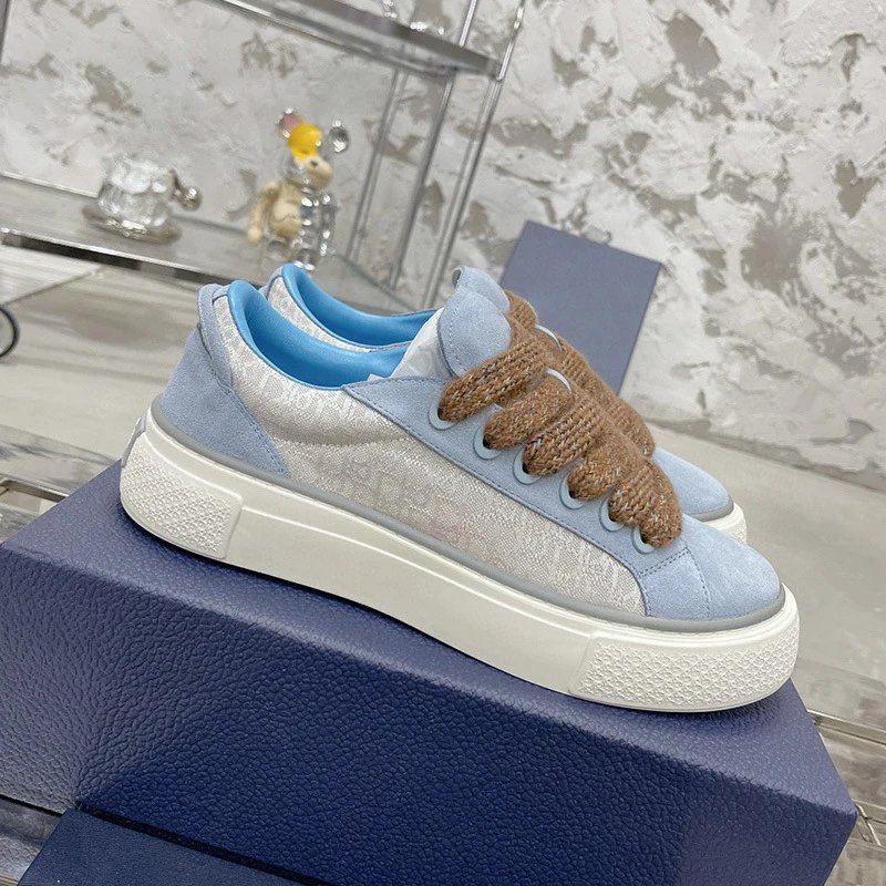 Dior B23 Oblique Low-Top Beige Sneakers - 4