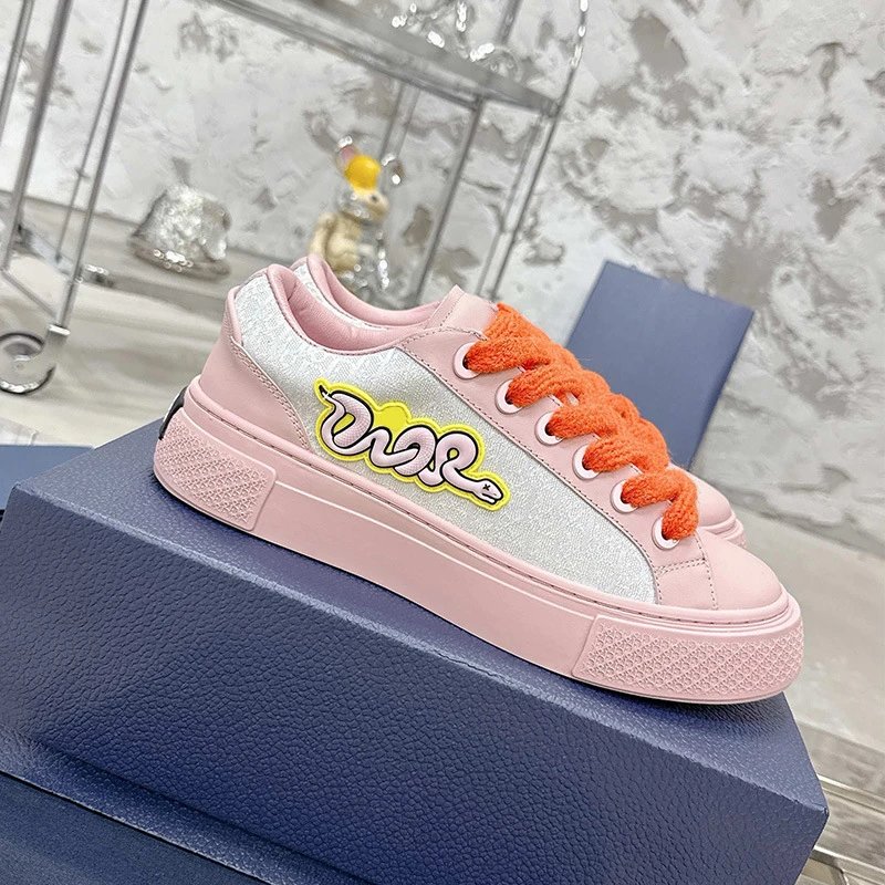 Dior B23 Oblique Low-Top Beige Sneakers - 28