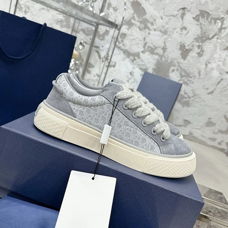 Dior B23 Oblique Low-Top Beige Sneakers - 27