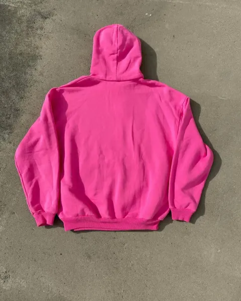 Vintage New York City Graphic Hoodie Pink - 4