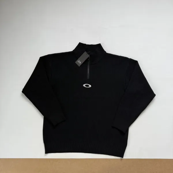 Oakley Half-Zip Knit Sweater Gray - 6