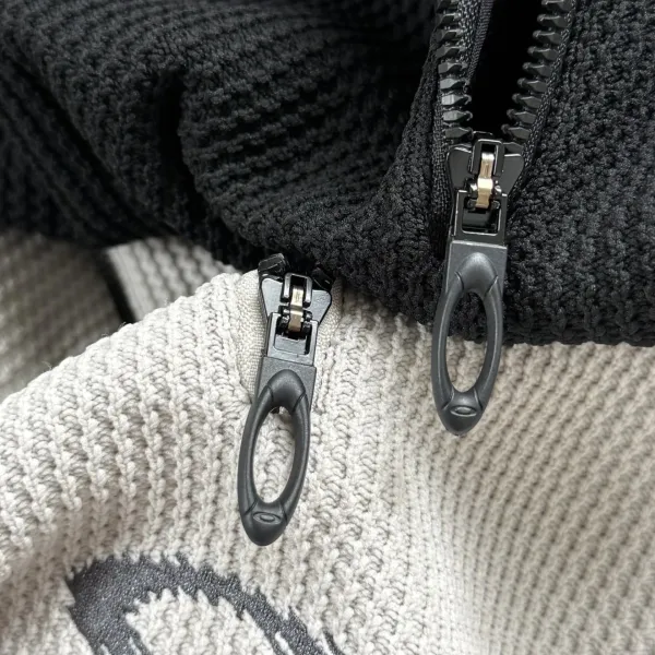 Oakley Half-Zip Knit Sweater Gray - 18