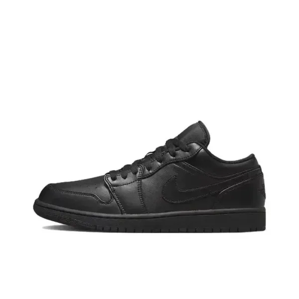Air Jordan 1 Low Black Sneakers - 1