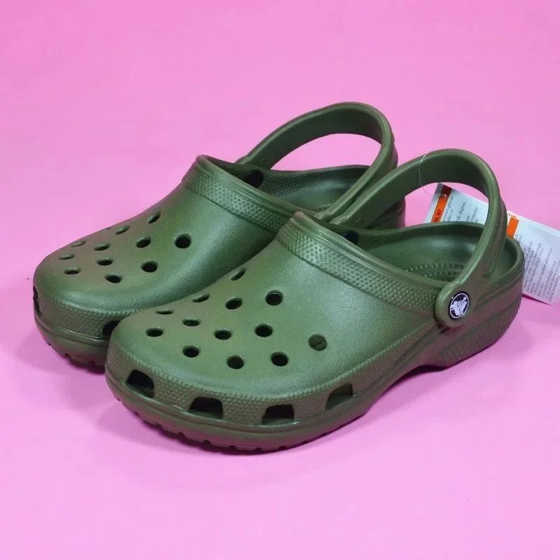 Crocs Classic Clog Army Green Sandals - 1