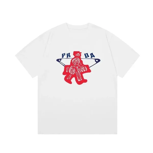 Prada x Jun Takahashi Undercover Red Safety Pin Graphic T-Shirt - 1