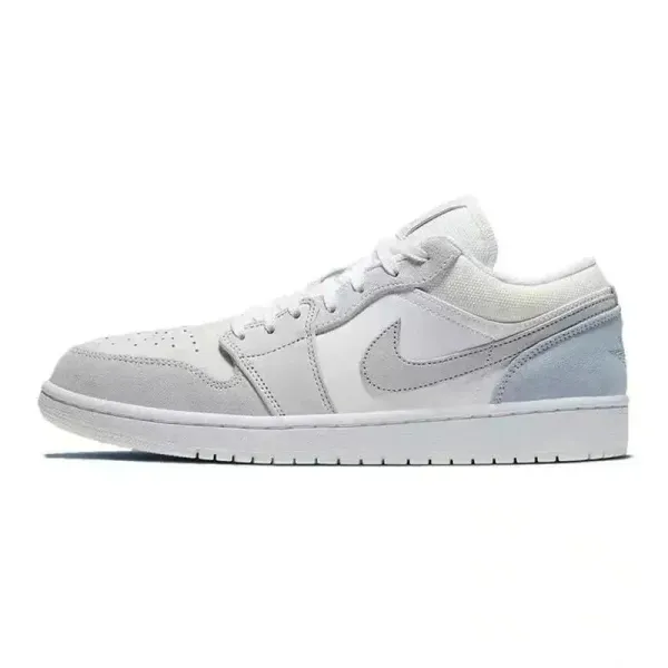 Air Jordan 1 Low White Ice Blue Sneakers - 1