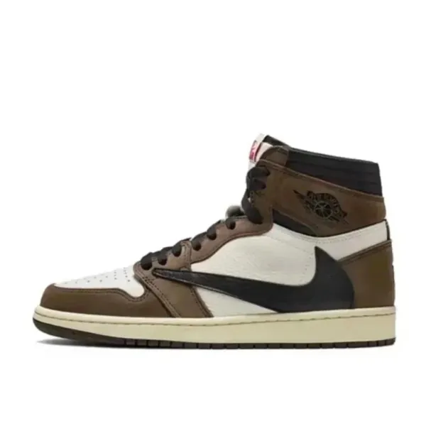 Nike x Travis Scott Air Jordan 1 High OG Mocha Sneakers - 1