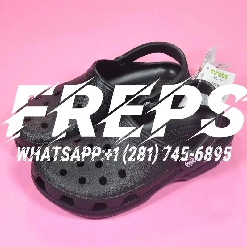 Crocs Classic Black Clog Sandals - 1