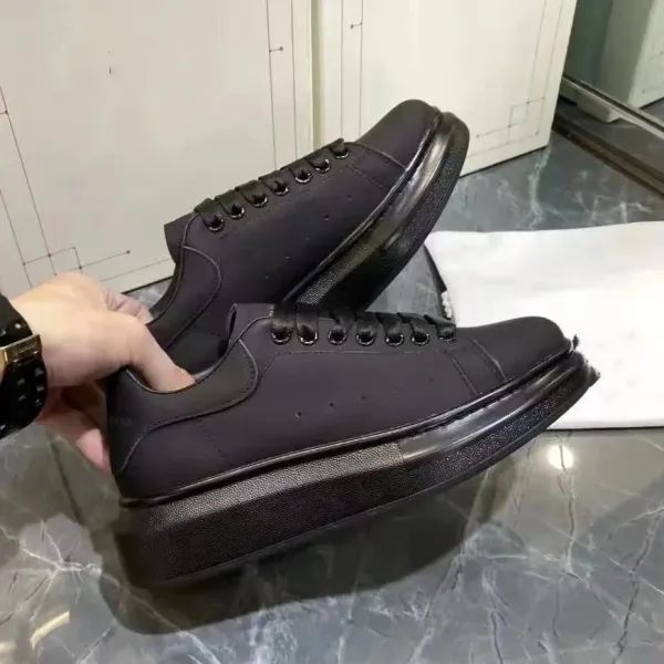Alexander McQueen Oversized Sneakers Black Chunky-Sole Sneakers - 1