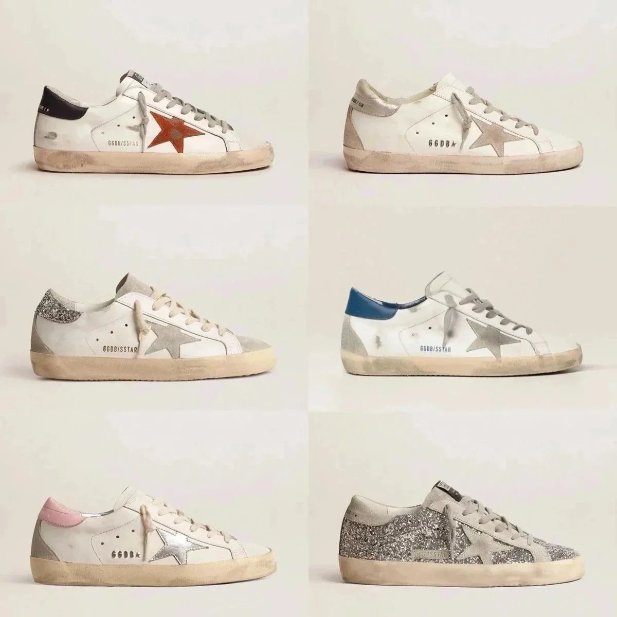 Golden Goose Superstar Glitter Silver Sneakers - 3