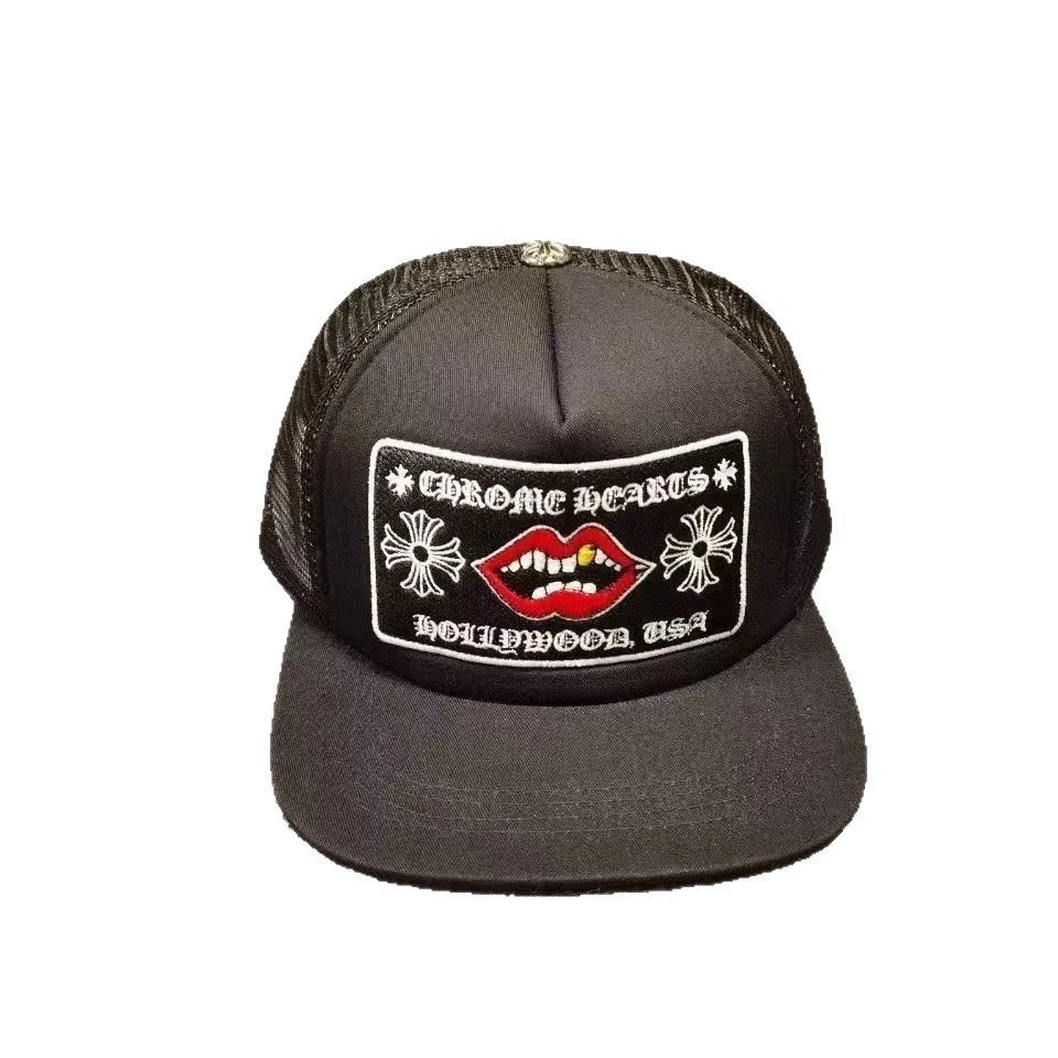 Chrome Hearts Vampire Lips Trucker Cap - rep czapki
