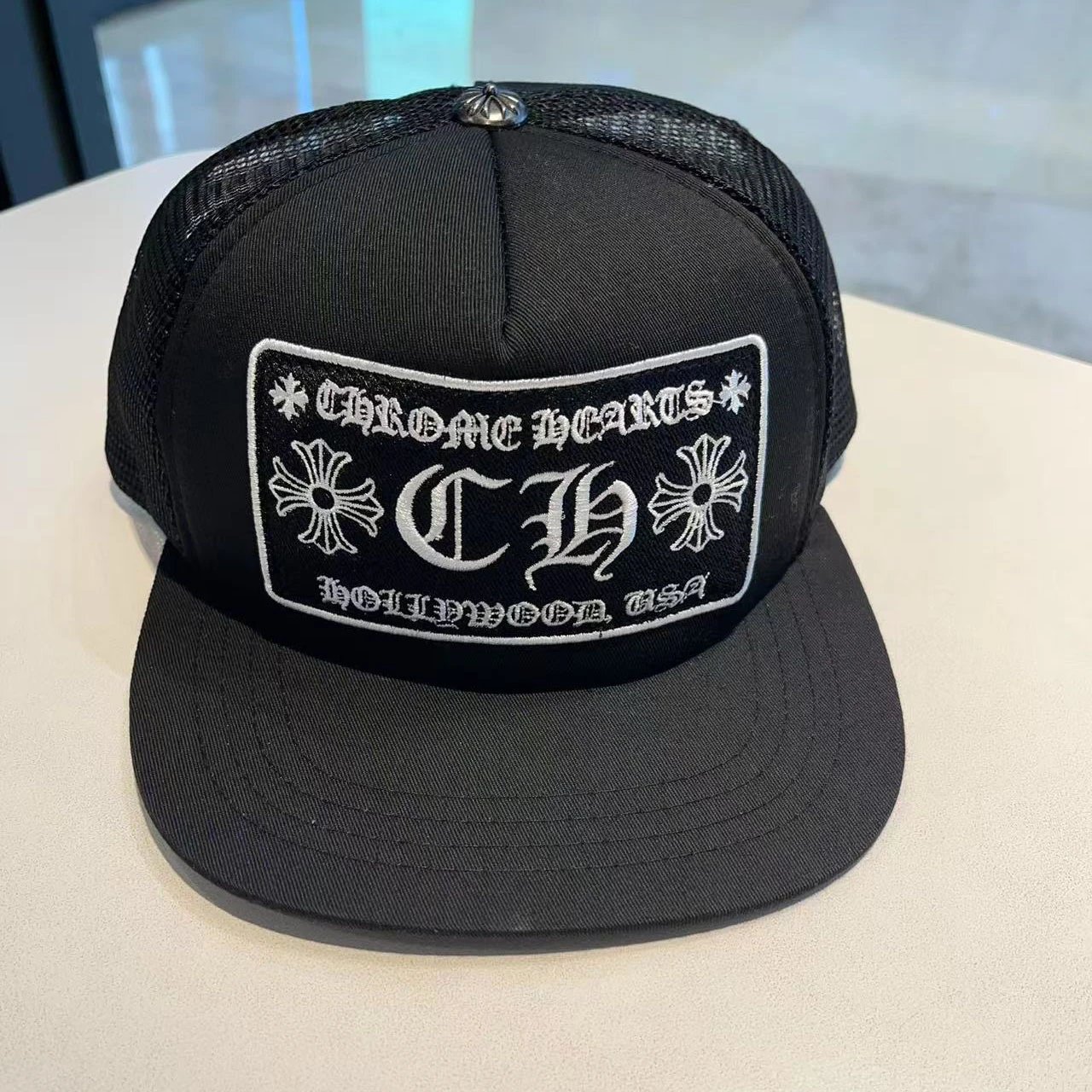 Chrome Hearts Patch Trucker Mesh Cap - rep czapki