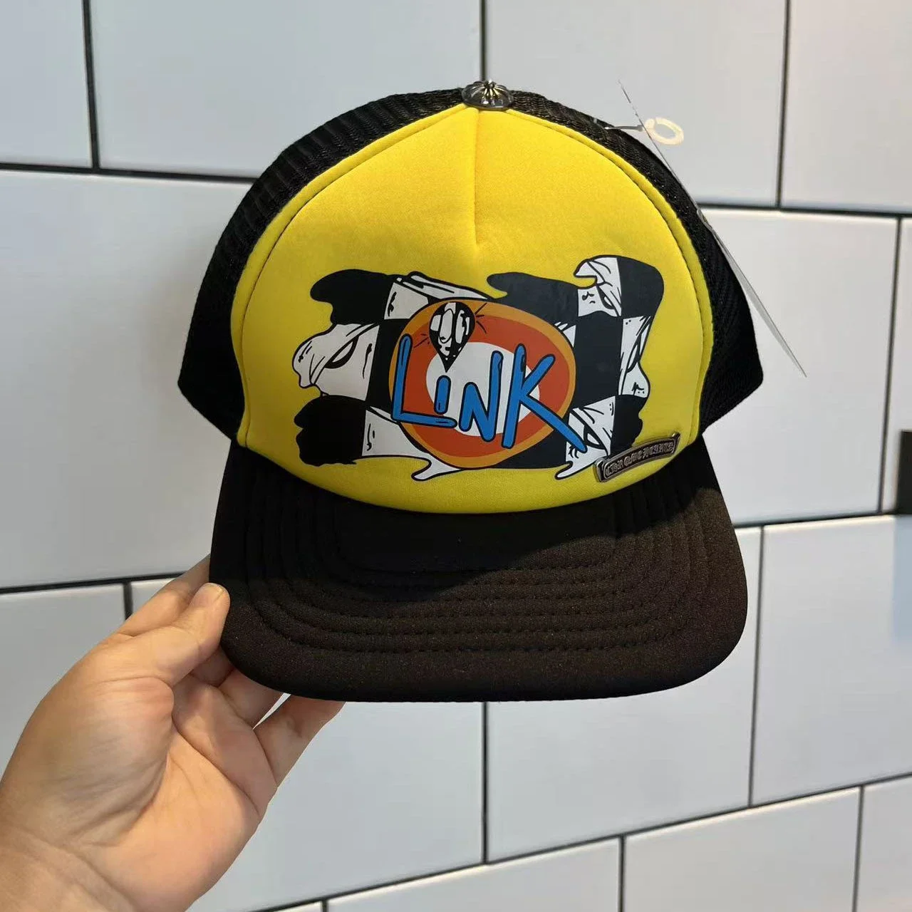 Chrome Hearts LINK Graphic Trucker Cap