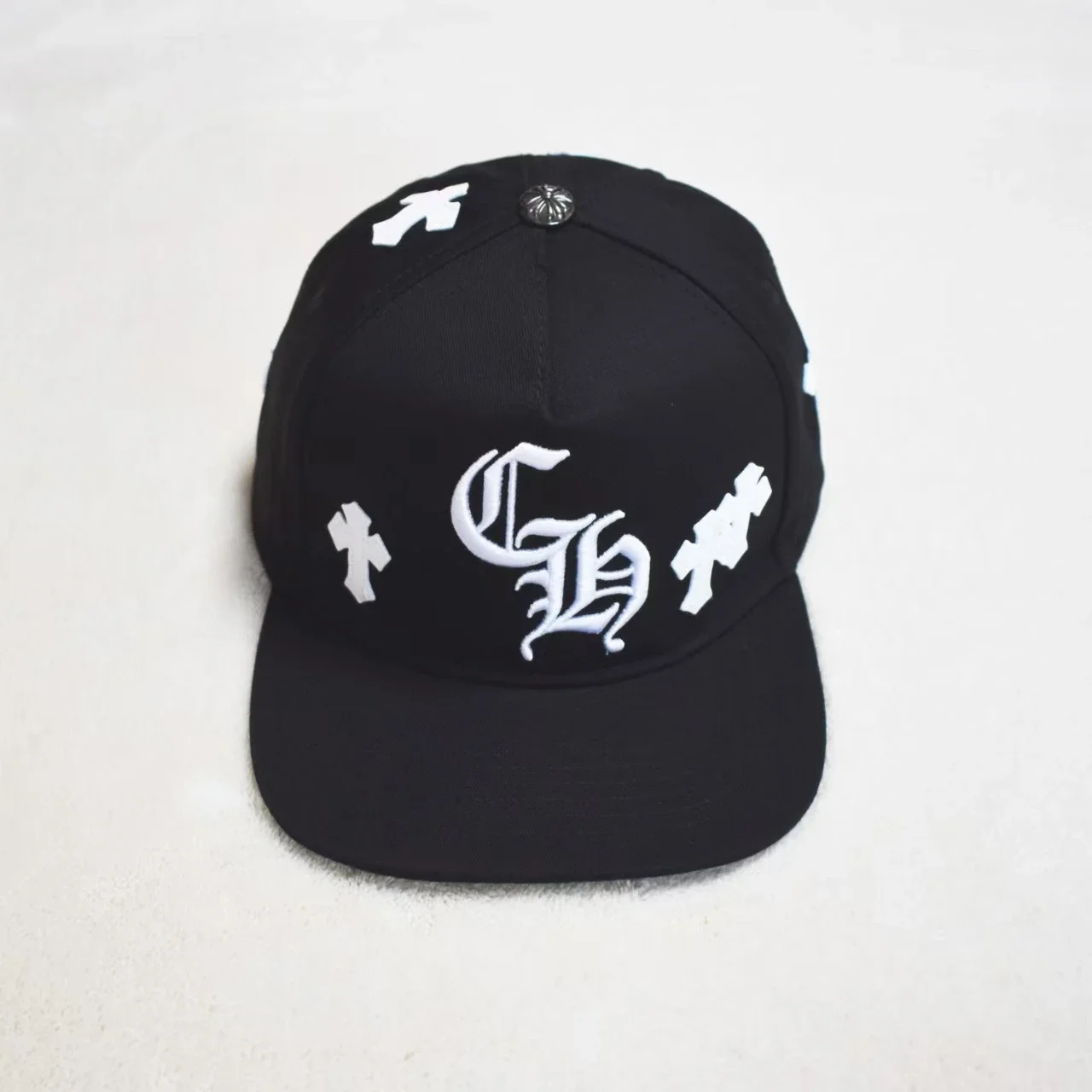 Chrome Hearts CH Cross Flat Bill Baseball Cap