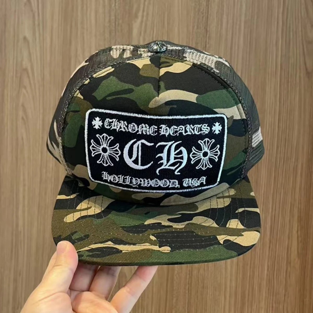 Chrome Hearts Camo Trucker Cap - rep czapki