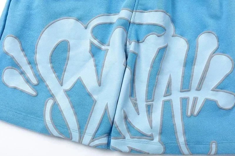 SYNA.TRIBE Graffiti Logo Red Hoodie and Sweatpants Set - 8