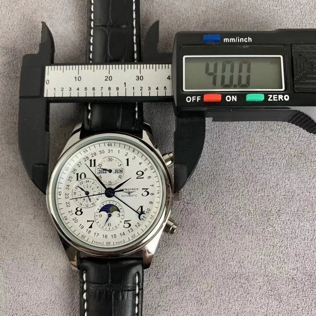 Longines Master Collection Chronograph Moonphase Silver Mechanical Watch - 26