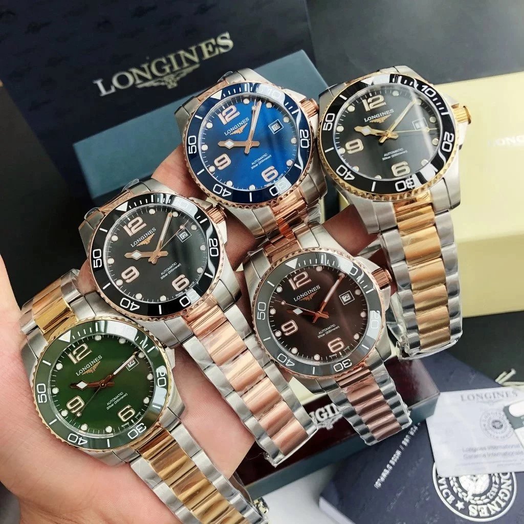 Longines Hydroconquest Blue Dial Two-Tone Stainless Steel Mechanical Watch - 12