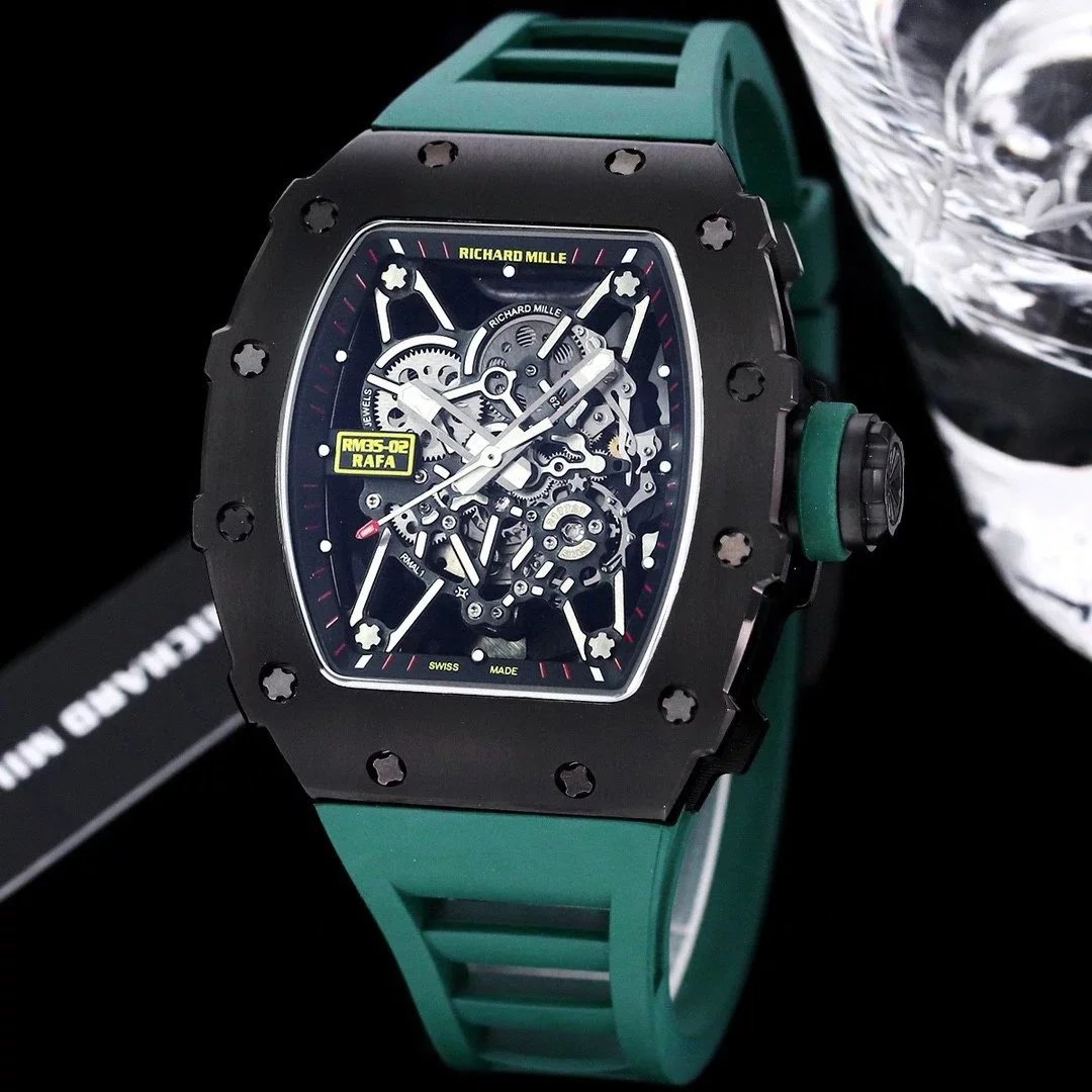 Richard Mille Watch 35-02 — Black Shell-Green Tape colorway — USFans Spreadsheet photo