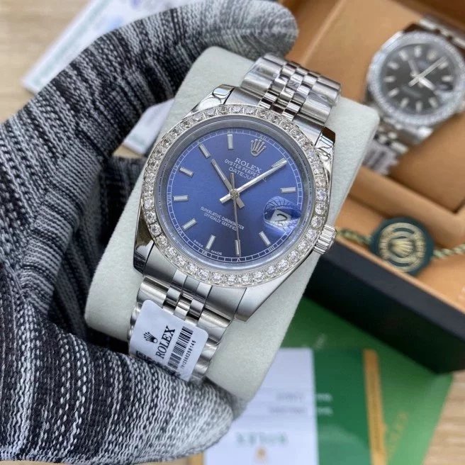 [Drill Ring] Silver Shell, Blue Plate, Steel Belt / Without full package