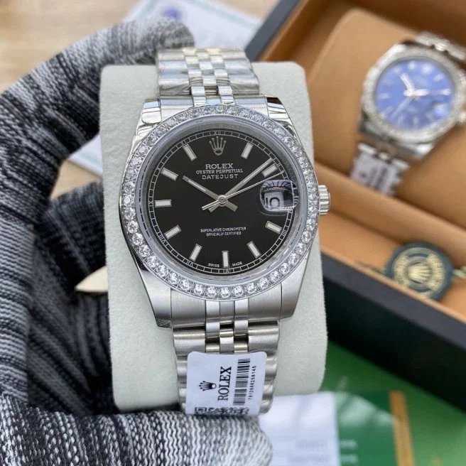 [Drill Ring] Silver Shell, Black Plate, Steel Belt / Without full package