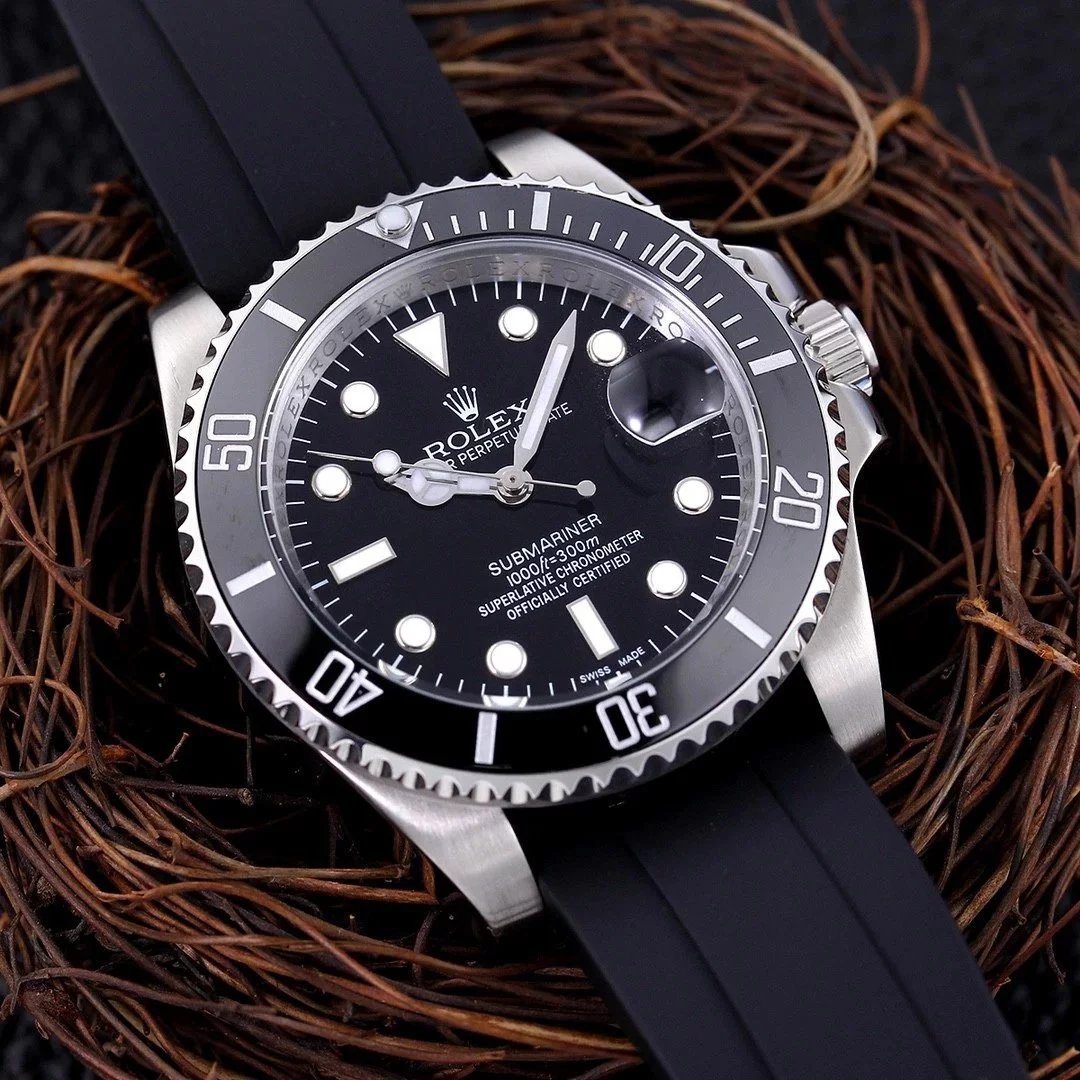 Rolex Submariner Blue Dial Black Ceramic Bezel Mechanical Watch - 10