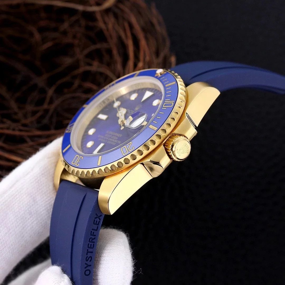 Rolex Submariner Blue Dial Black Ceramic Bezel Mechanical Watch - 41
