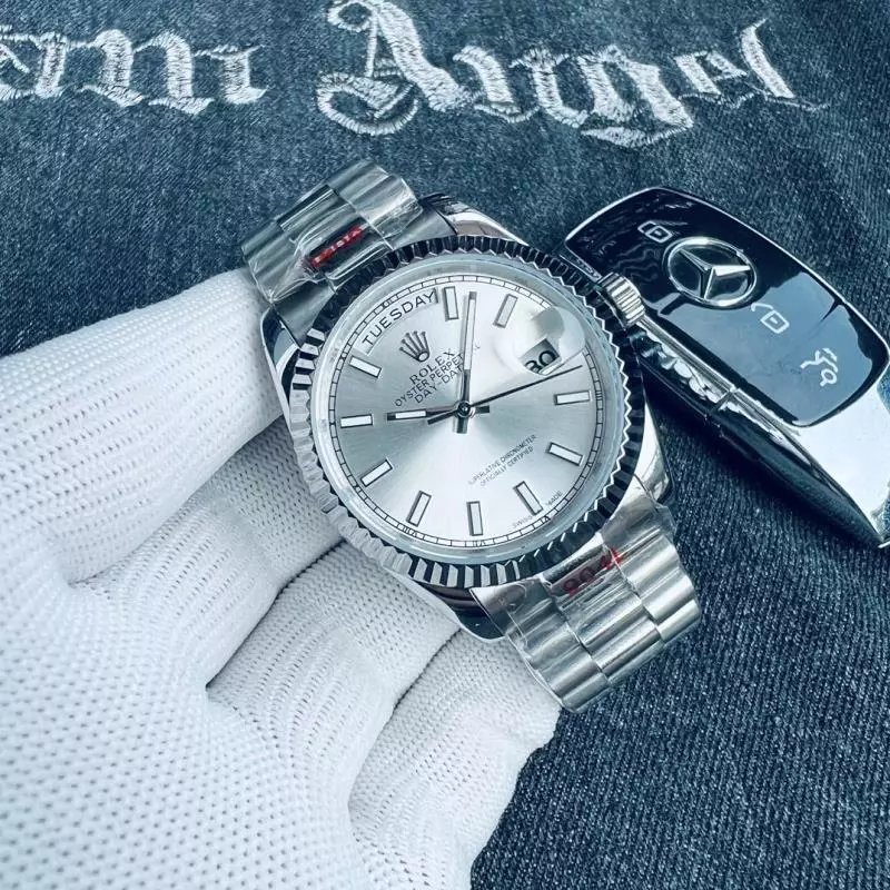 Rolex Oyster Perpetual Day-Date 40 Gray Dial Mechanical Watch Watches - 16