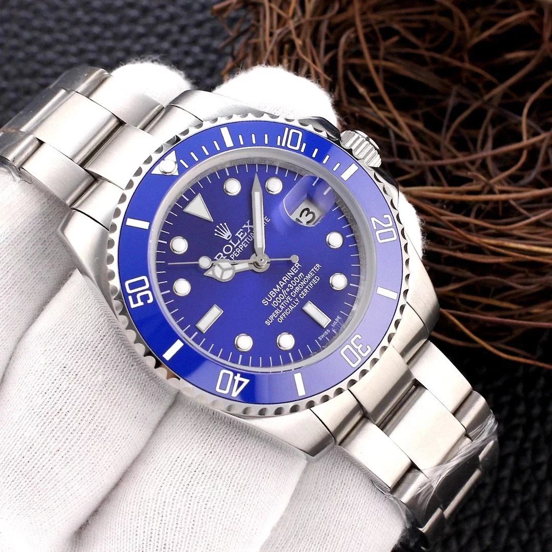 Rolex Submariner Blue Dial Black Ceramic Bezel Mechanical Watch - 26