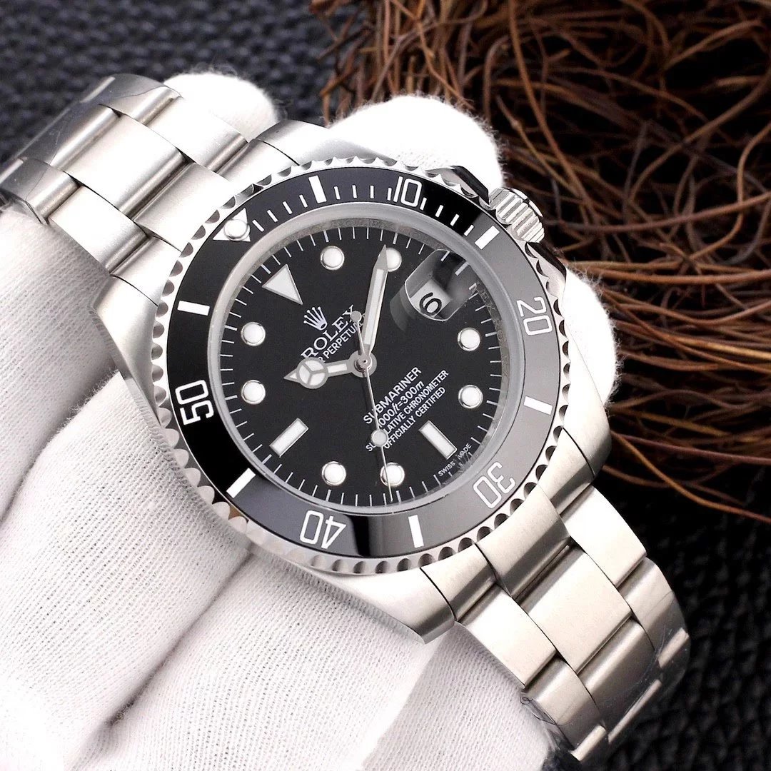 Rolex Submariner Blue Dial Black Ceramic Bezel Mechanical Watch - 24