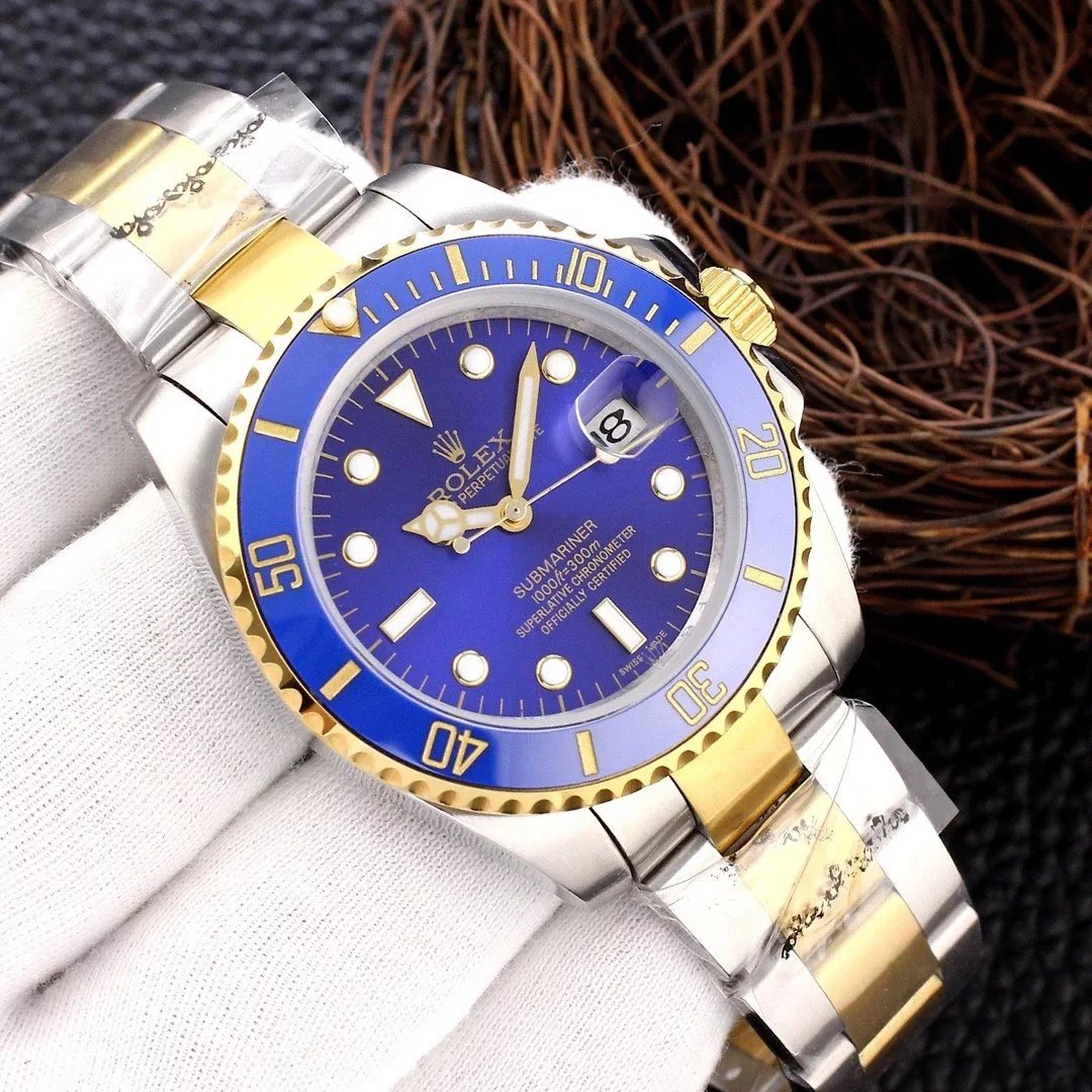 Rolex Submariner Blue Dial Black Ceramic Bezel Mechanical Watch - 31