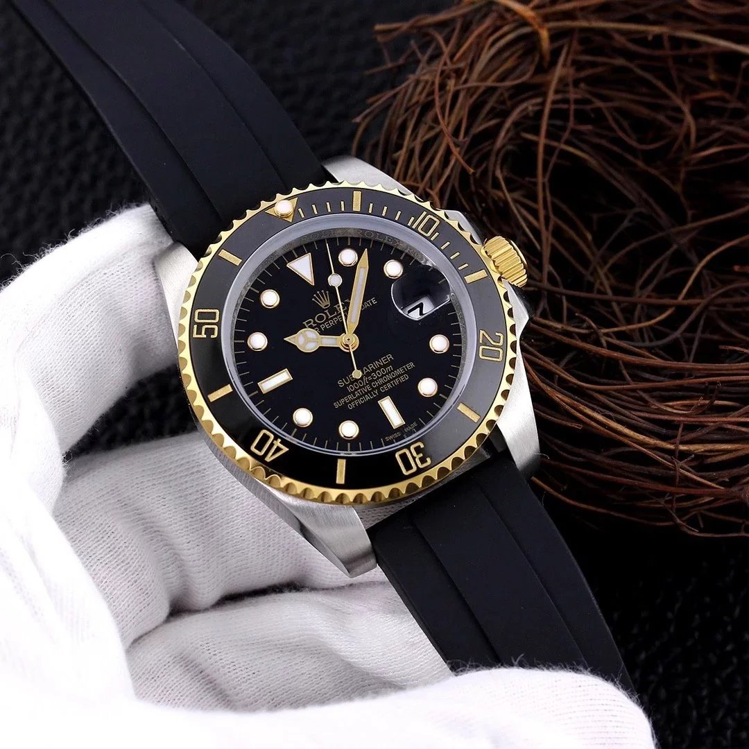 Rolex Submariner Blue Dial Black Ceramic Bezel Mechanical Watch - 12