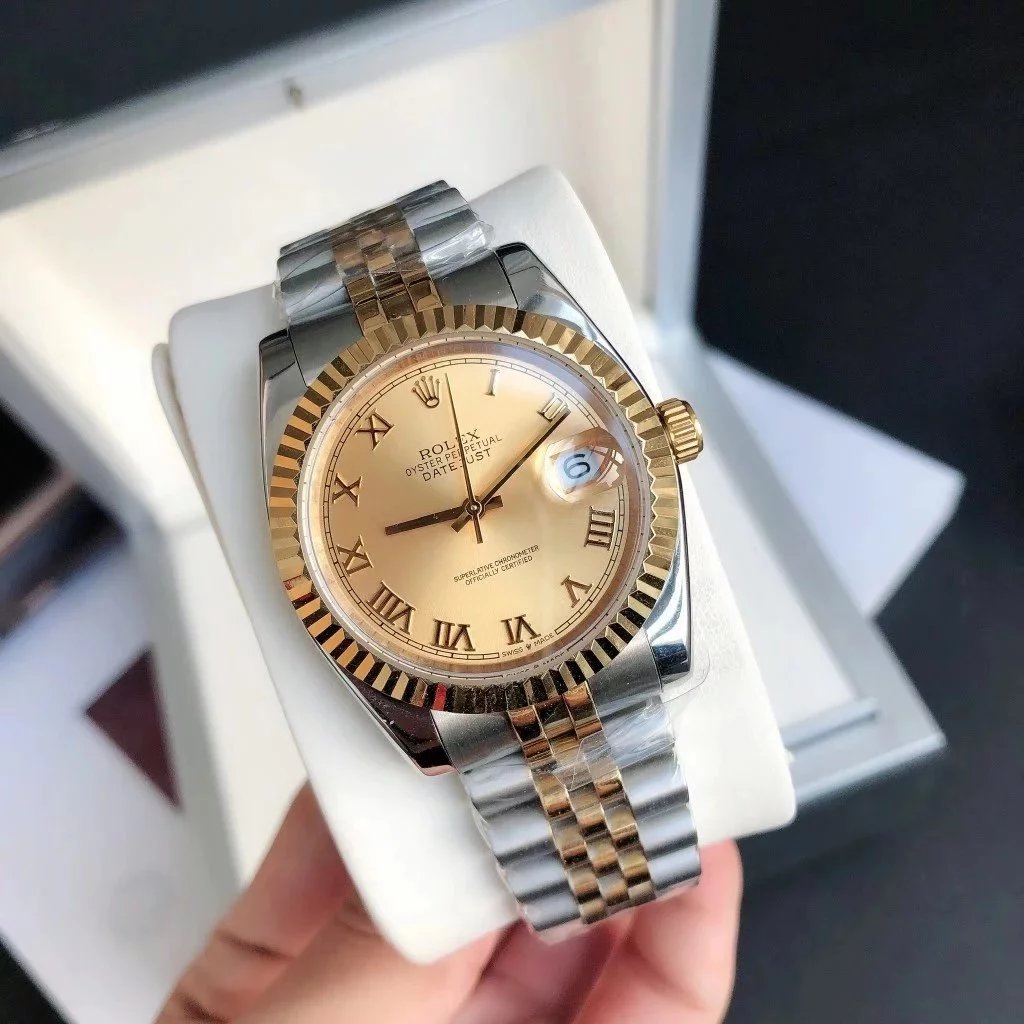 Intergold-Gold Plate Steel Strap [5-Pearl Strap
