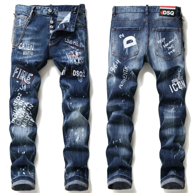 Dsquared2 Jeans Distressed paint-splatter Icon product detail image 10