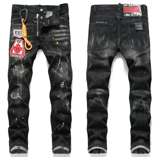 Dsquared2 Jeans Distressed paint-splatter Icon product detail image 11