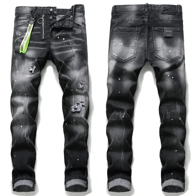 Dsquared2 Jeans Distressed paint-splatter Icon product detail image 4