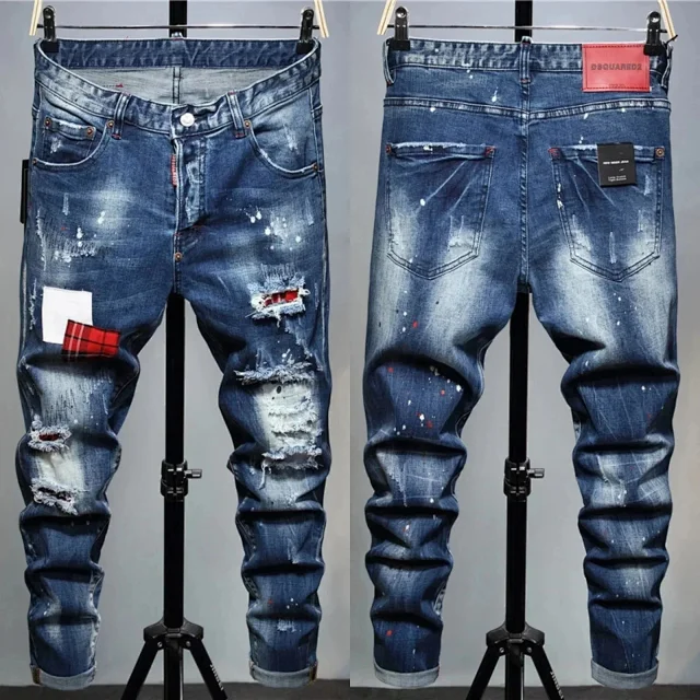 Dsquared2 Jeans Distressed paint-splatter Icon product detail image 5