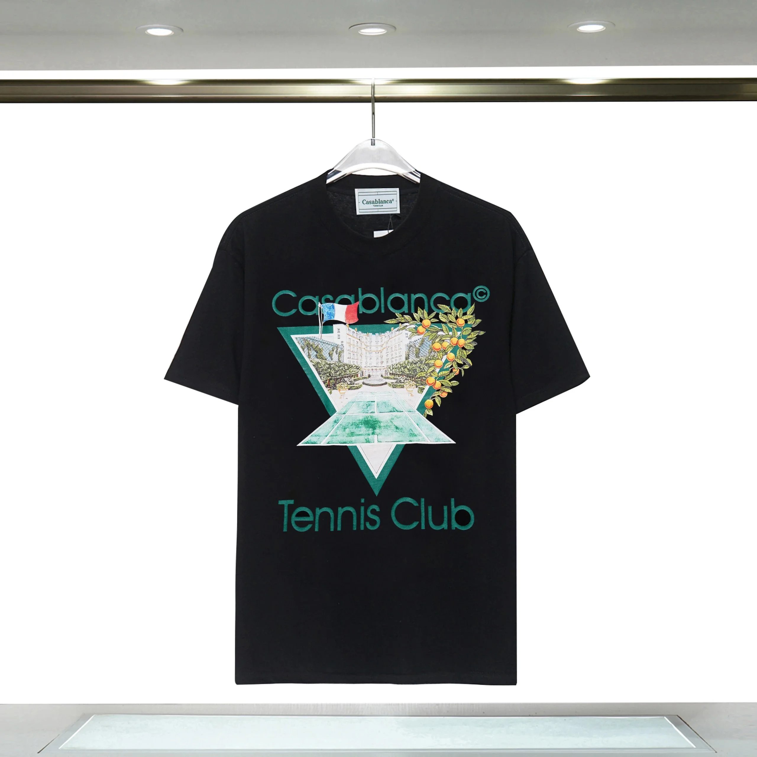 Casablanca Casablanca Tennis Club Black T-Shirt Black