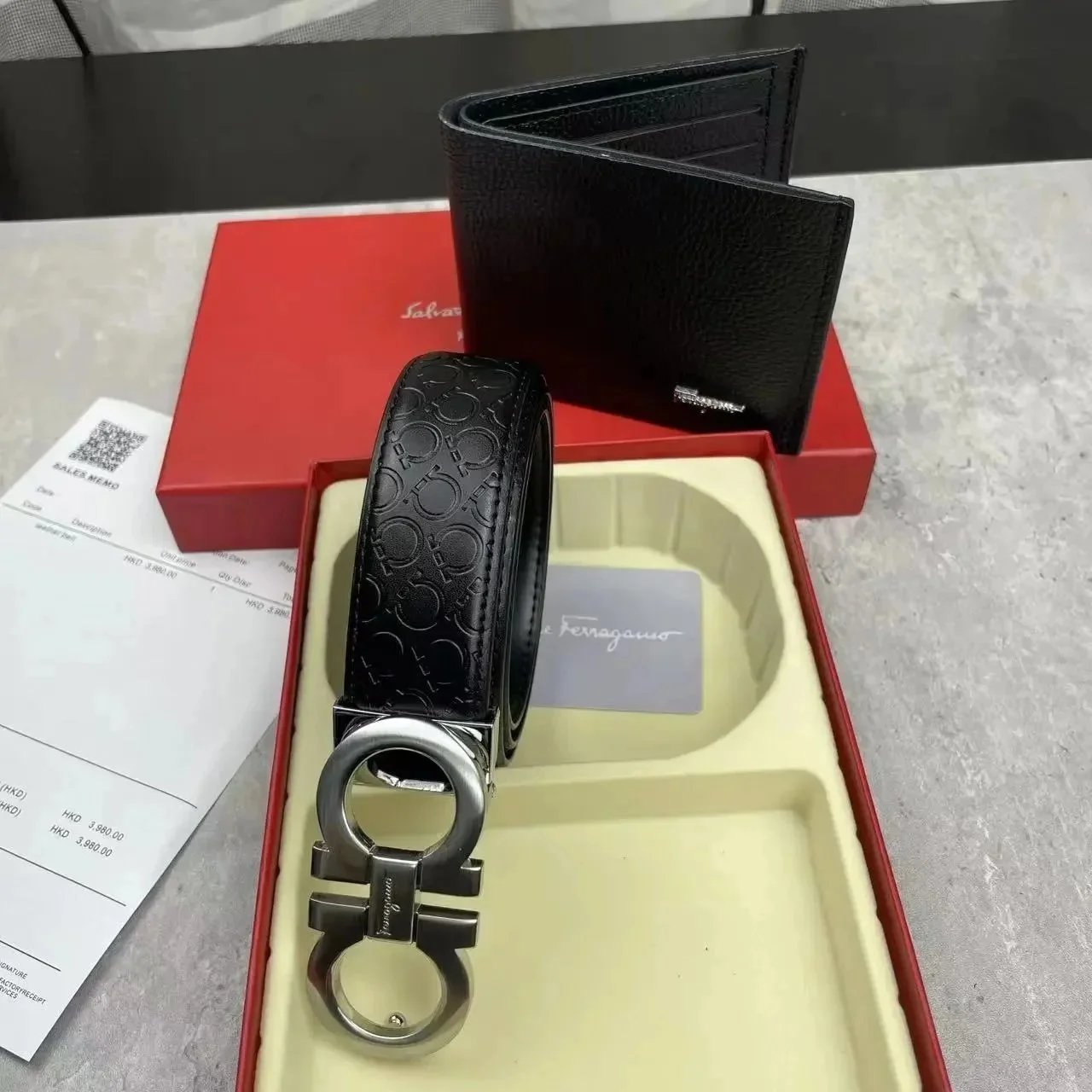 Hermès Belts H-buckle leather belt gift set — 24