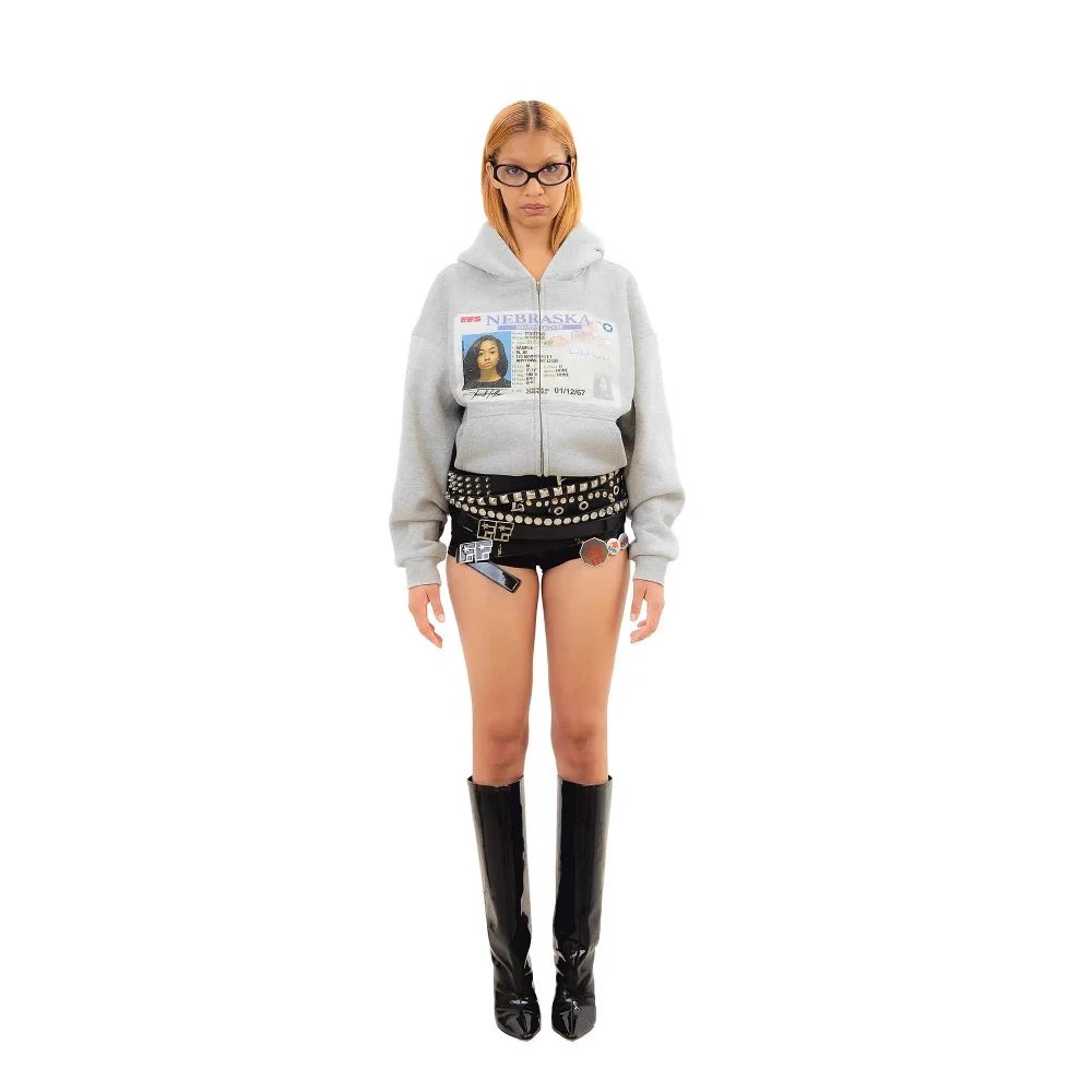 Europe and the United States wholesale personalized printed zipper sweater long-sleeved pullover hoodie retro jacket street trend y2k