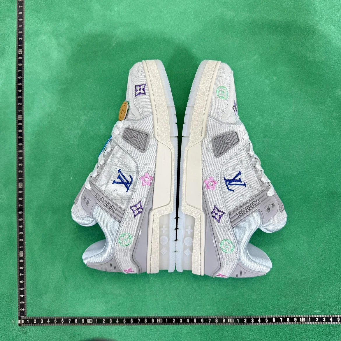 Louis Vuitton LV Trainer 'Marshmallow' Custom