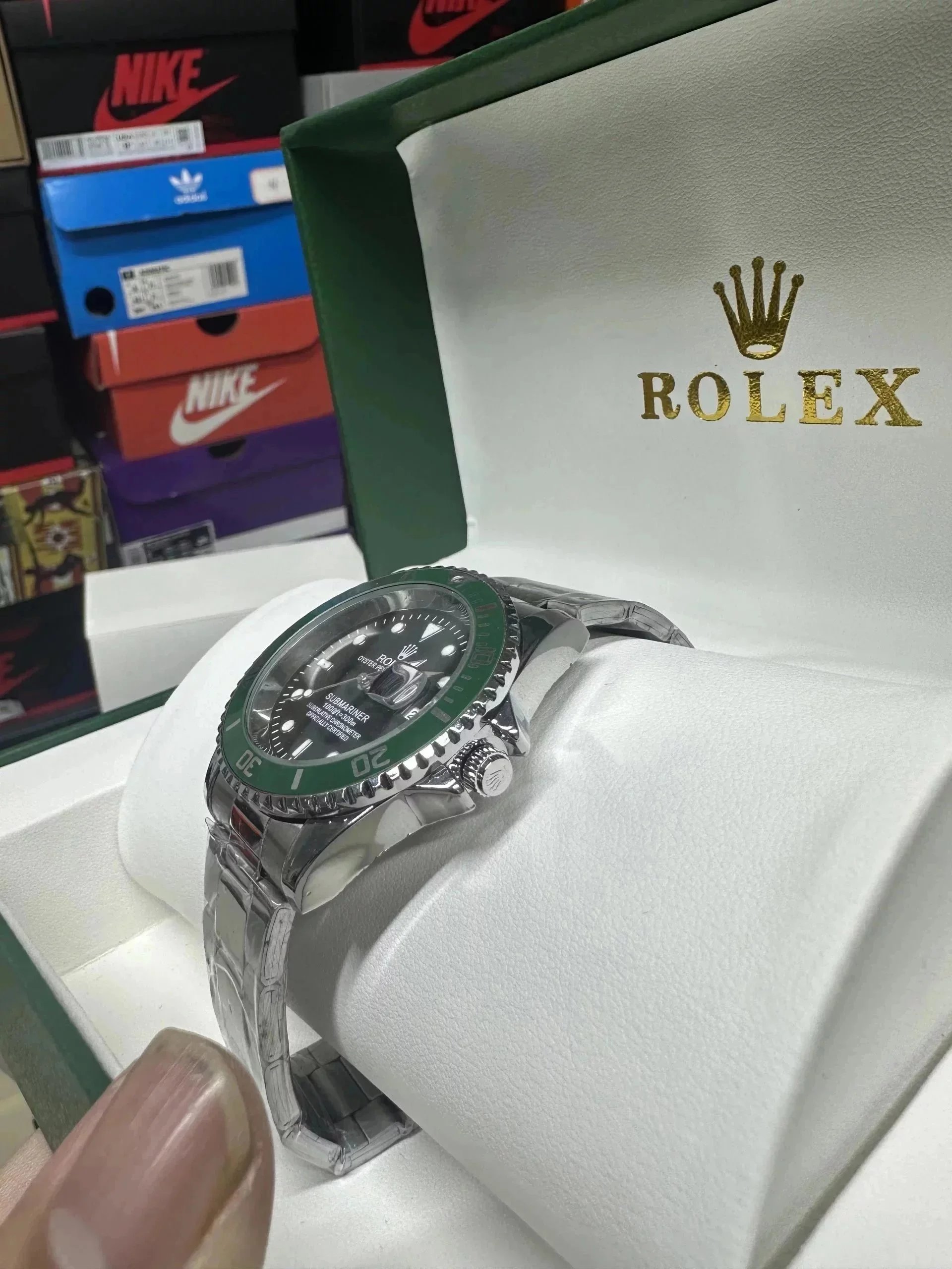 Rolex Oyster Perpetual Day-Date Gold and Steel Diamond-Encrusted Watch - 5