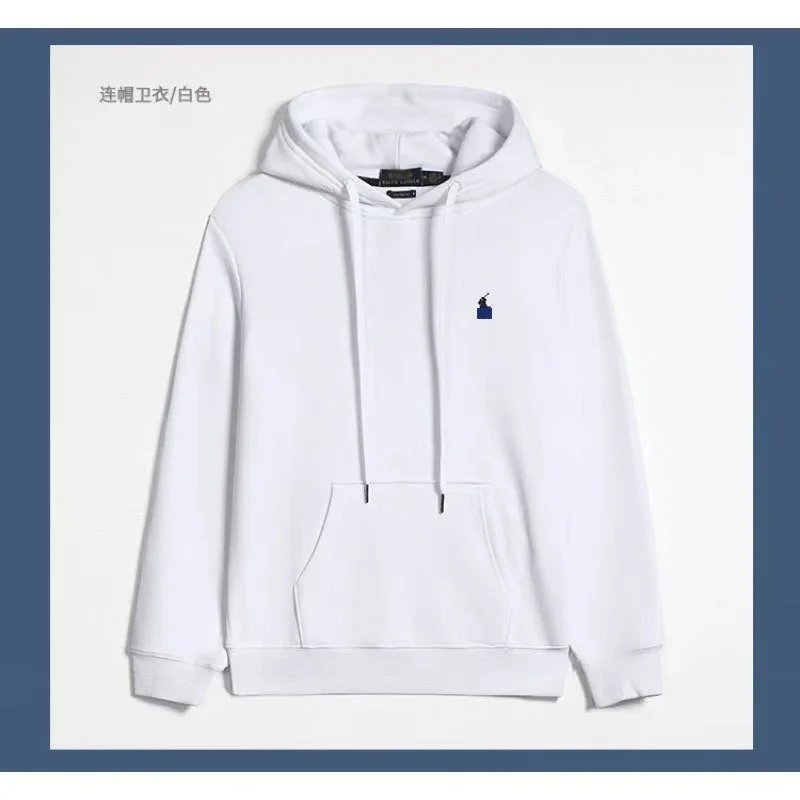 Hoodie with white and black label