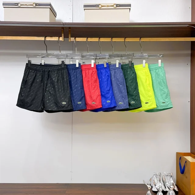 Lacoste Shorts All-over logo print drawstring product detail image 2