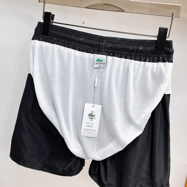 Lacoste Shorts All-over logo print drawstring product detail image 12