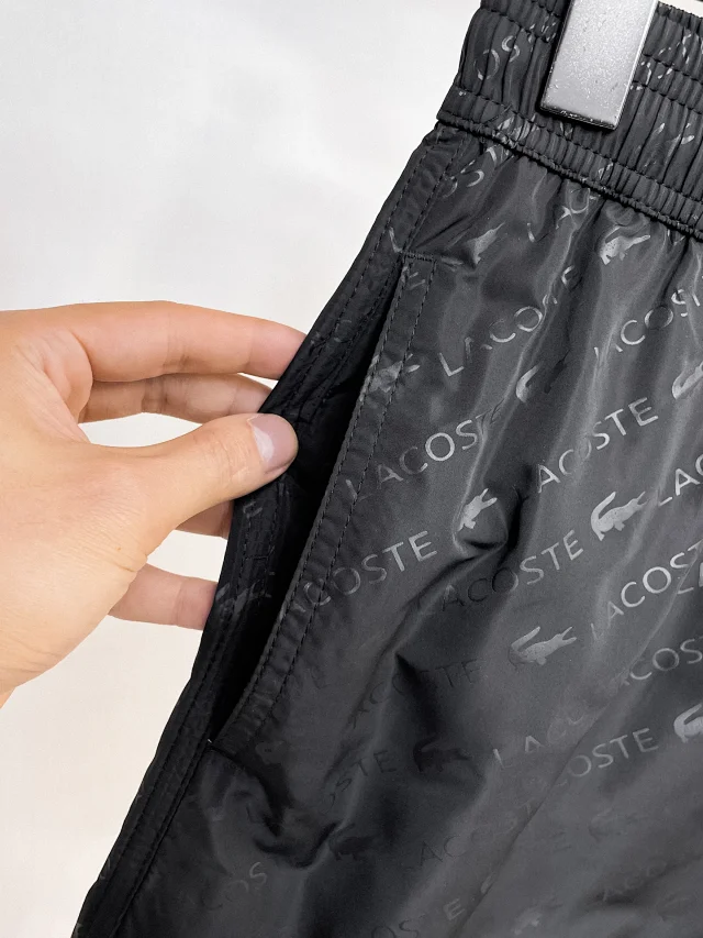 Lacoste Shorts All-over logo print drawstring product detail image 17