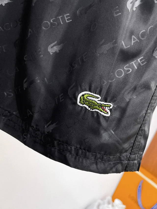 Lacoste Shorts All-over logo print drawstring product detail image 13
