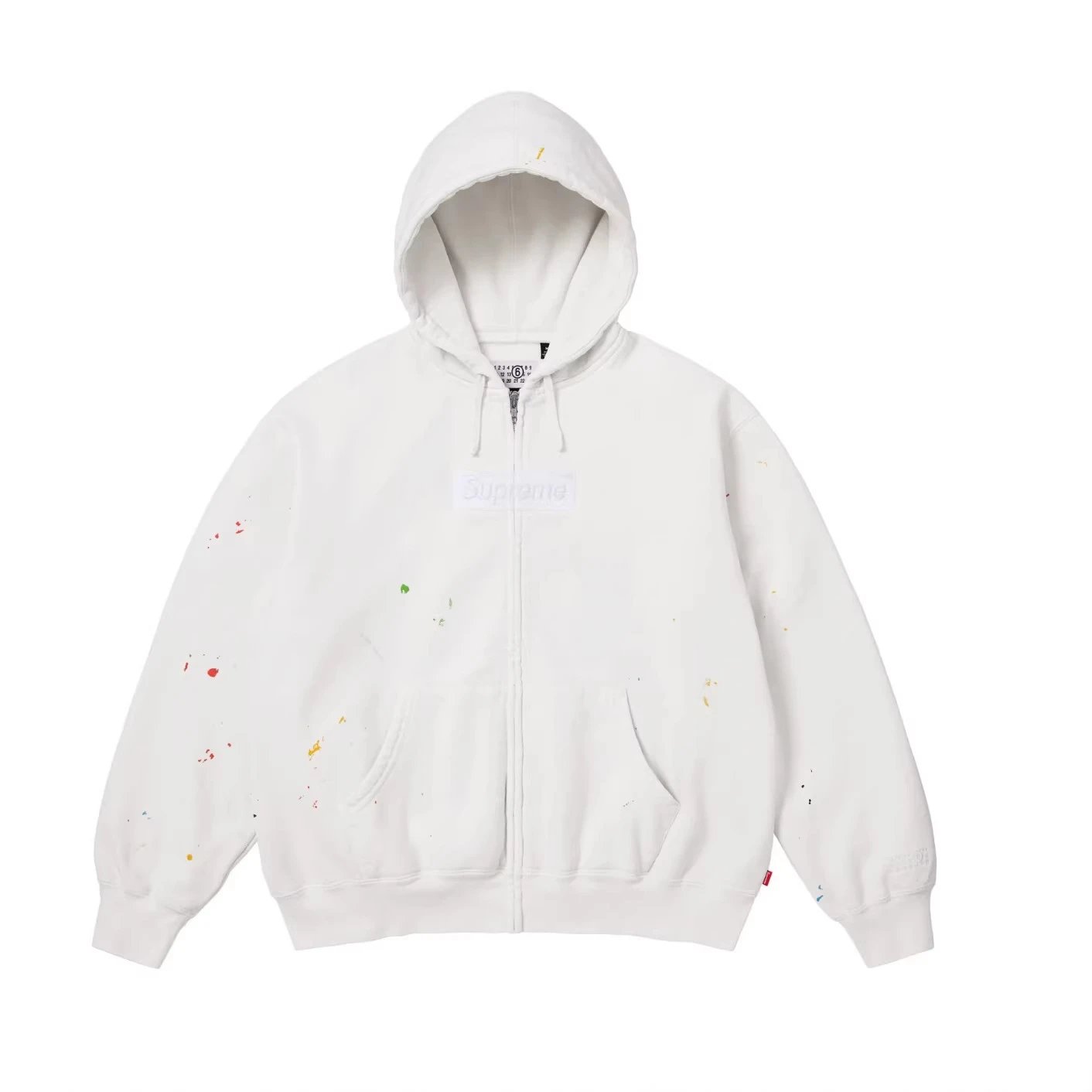 Supreme x Maison Margiela Box Logo Zip-Up Hoodie